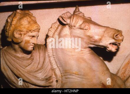 Alexander der große kämpft die Perser 4. Jh.V.Chr. (20. Jahrhundert). Künstler: unbekannt. Stockfoto