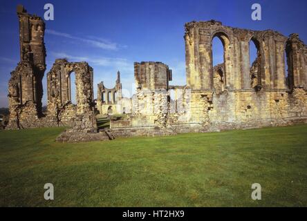 Byland Abbey, 12. Jahrhundert, Yorkshire, England, 20. Jahrhundert gegründet. Künstler: CM Dixon. Stockfoto