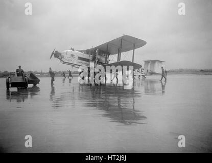 Armstrong Whitworth Argosy, Croydon Aerodrome, 25. April 1931. Künstler: Bill Brunell. Stockfoto