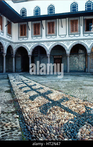 Innenhof der Wohnungen der Königin-Mutter oder Sultana Mutter (Valide Sultan Dairesi) Topkapi Palast Istanbul Türkei Stockfoto