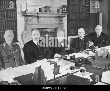 "Herr Churchill mit der Commonwealth Prime Minister, 1944 (1955). Künstler: unbekannt. Stockfoto