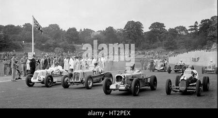 MG R Art von Bill Esplen, Ära der Geg Parnell und MG von H Stuart-Wilton, Crystal Palace, 1939. Künstler: Bill Brunell. Stockfoto