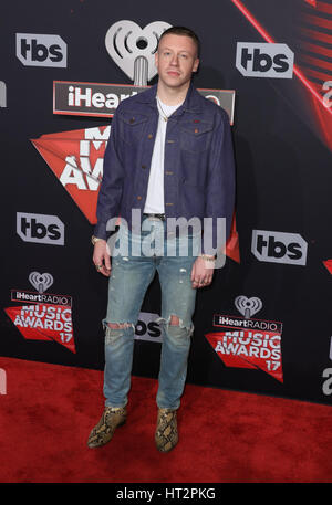 Los Angeles, Ca, USA. 5. März 2017. Macklemore auf 2017 iHeartRadio Musik Awards in The Forum In Kalifornien am 5. März 2017. Bildnachweis: Fs/Medien Punch/Alamy Live-Nachrichten Stockfoto