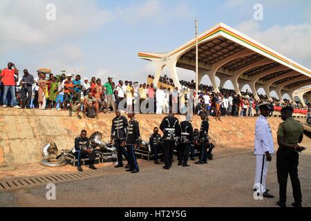 Ghana - feiert 60 Jahre Unabhängigkeit für die britische Herrschaft. Stockfoto