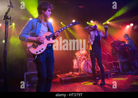 London, UK. 7. März 2017. Die Orwells führen auf der Bühne an der Scala, London, 7. März 2017 in London, England. Bildnachweis: Michael Jamison/Alamy Live-Nachrichten Stockfoto