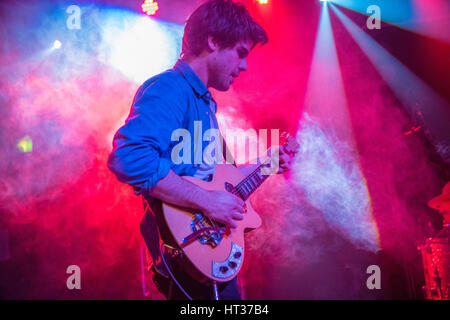 London, UK. 7. März 2017. Die Orwells führen auf der Bühne an der Scala, London, 7. März 2017 in London, England. Bildnachweis: Michael Jamison/Alamy Live-Nachrichten Stockfoto