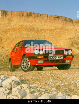 1990 Lancia Delta HF Integrale. Künstler: unbekannt. Stockfoto