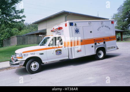 Ford Krankenwagen, Austin Texas 1994. Künstler: unbekannt. Stockfoto