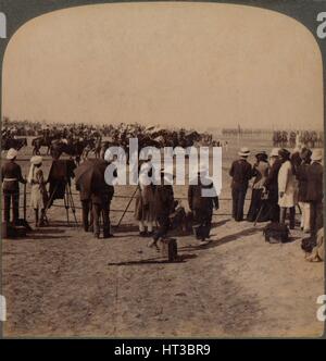 "Der Vizekönig Lord Curzon und Lord Kitchener bei großen Durbar Review, Delhi, Indien", 1903. Künstler: unbekannt. Stockfoto