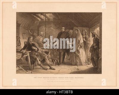 "Das erste Treffen von Prinz Charles mit Flora Macdonald", 1747 (1878). Künstler: Robert Anderson. Stockfoto