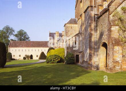 Westfassade des Forde Abbey, Dorset, 20. Jahrhundert. Künstler: CM Dixon. Stockfoto