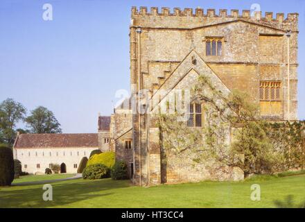 Westfassade des Forde Abbey, Dorset, 20. Jahrhundert. Künstler: CM Dixon. Stockfoto