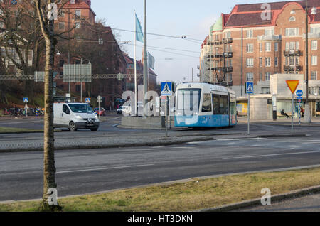 einer der beliebten Straßenbahn in Göteborg Stadt Herzen von Schweden Stockfoto