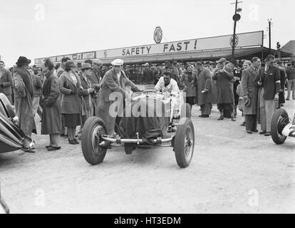 JCC internationale Trophäe, Brooklands, 7. Mai 1938.  Künstler: Bill Brunell. Stockfoto