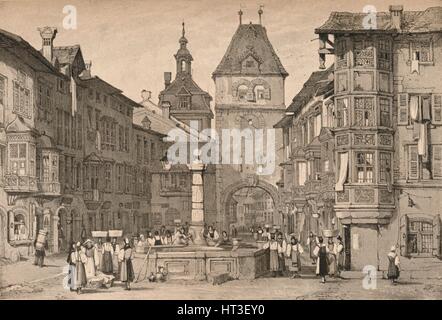 "Schaffhausen", c1830 (1915). Künstler: Samuel Prout. Stockfoto