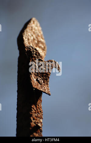 Rostige Speerspitze Stockfoto