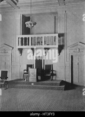 Italienischen Renaissance Detail in der Lodge Zimmer der Masonic Temple, Birmingham, Alabama, 1924. Künstler: unbekannt. Stockfoto