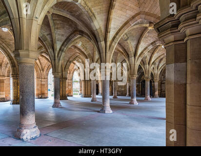 Die majestätischen Klöster an der Universität von Glasgow in Schottland. Stockfoto