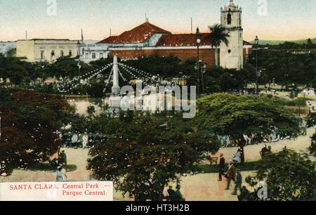 "Santa Clara. Central Park - Parque Central ", c1910. Künstler: unbekannt. Stockfoto