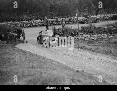 MG M-Type JA Beere im Wettbewerb in der MCC sportliche Studie, 1930. Künstler: Bill Brunell. Stockfoto