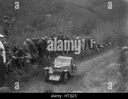 MG J2 der GN Mansell im Wettbewerb in der MCC-Lands End-Studie, 1935. Künstler: Bill Brunell. Stockfoto