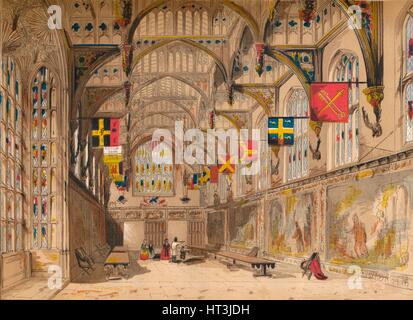 "Wolsey Halle, Hampton Court", 1845. Künstler: unbekannt. Stockfoto