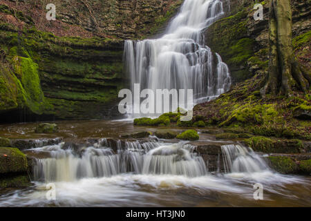 Scaleber Foos in North Yorkshire, Wasserfall Stockfoto