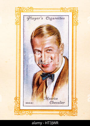 Maurice Chevalier, 1934. Künstler: unbekannt. Stockfoto