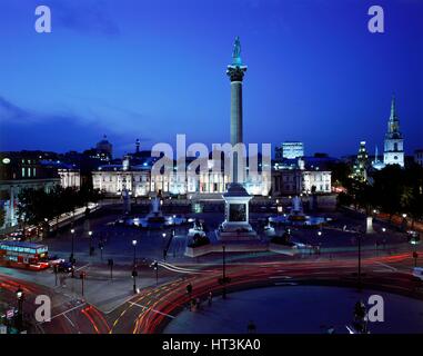 Trafalgar Square, c1990-2010. Künstler: unbekannt. Stockfoto