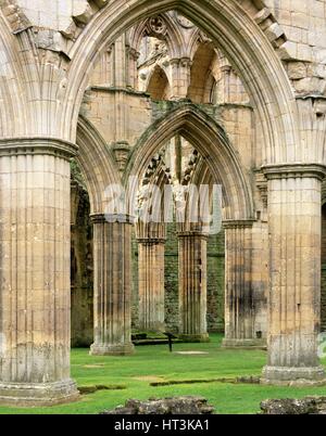 Rievaulx Abbey, c1990-2010. Künstler: Joe Cornish. Stockfoto