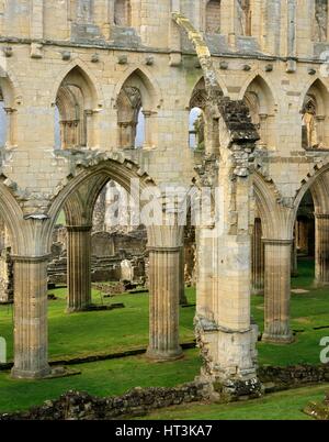 Rievaulx Abbey, c1990-2010. Künstler: Joe Cornish. Stockfoto