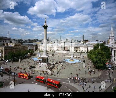 Trafalgar Square, c1990-2010. Künstler: unbekannt. Stockfoto