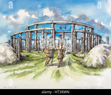 Woodhenge, c25th Jahrhundert v. Chr., (c1990-2010). Künstler: Mike Seaforth. Stockfoto