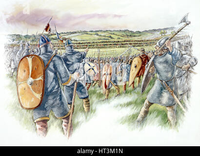 Schlacht von Hastings 1066, (c1990-2010). Künstler: Peter Dunn. Stockfoto