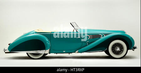 1939 Delahaye Speciale Typ 135 MS Künstler: unbekannt. Stockfoto