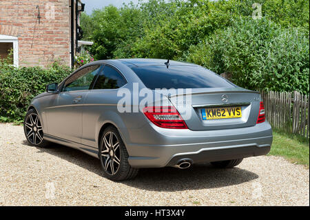 2013 Mercedes Benz C250 Cdi Coupe AMG Sport Künstler: unbekannt. Stockfoto