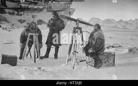 "Beobachtung der Sonnenfinsternis", 6. April 1894, 1897. Künstler: unbekannt. Stockfoto