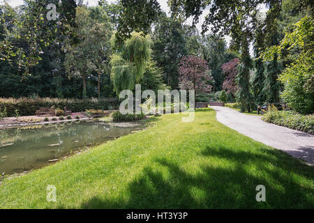 Englischen Sie Gartenstil Park Mondo Verde, Niederlande. Stockfoto