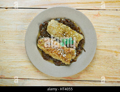 Pfanne gebratener Fisch mit kenianischen süß-saure Ukwaju Sauce Stockfoto