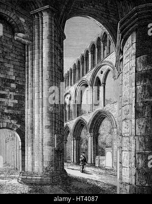 "Schiff, vom Süden Gang", Jedburgh Abbey, c1880, (1897). Künstler: Alexander Francis Lydon. Stockfoto