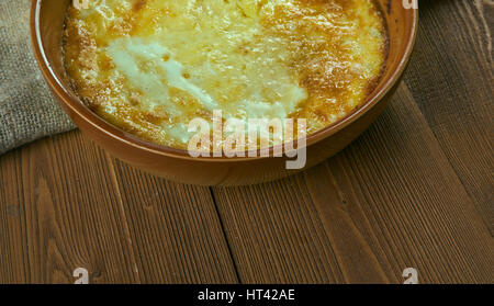 Kouign Patatez - bretonischer Kartoffelauflauf Stockfoto