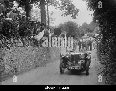 MG TA von Archie Langley von die drei Musketiere-Team, MCC Torquay Rally, Torbay, Devon, 1938. Künstler: Bill Brunell. Stockfoto