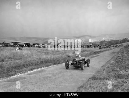 Bugatti Typ 59 von A Baron im Wettbewerb mit den Bugatti Besitzer Club Lewes Speed Trials, Sussex, 1937. Künstler: Bill Brunell. Stockfoto