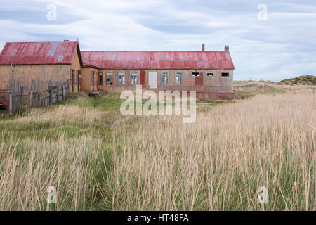 Verlassene Gebäude in Estancia San Gregorio in Patagonischem Chile Stockfoto