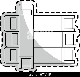 Stapel von Büchern Symbolbild Stock Vektor