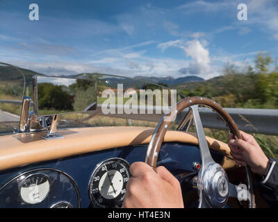 1950 Ferrari 166MM Barchetta. Körper von Touring Superleggera Mailand Italien Auto war einst im Besitz Gianni Agnelli. Stockfoto