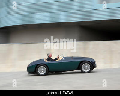 1950 Ferrari 166MM Barchetta. Körper von Touring Superleggera Mailand Italien Auto war einst im Besitz Gianni Agnelli. Stockfoto