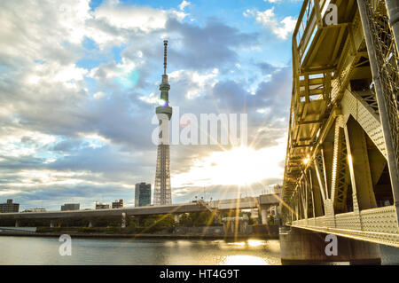 Tokyo, Japan - 12. November 2013: Tokyo Skytree ist ein Rundfunk und Beobachtung Turm in Sumida, Tokio Stockfoto