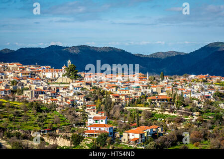Lefkara, einem malerischen Dorf von Larnaca Bezirk. Zypern. Stockfoto