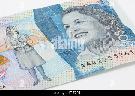 Zweitausend Kolumbianische Pesos Rechnung auf 2016 ausgestellt Stockfoto